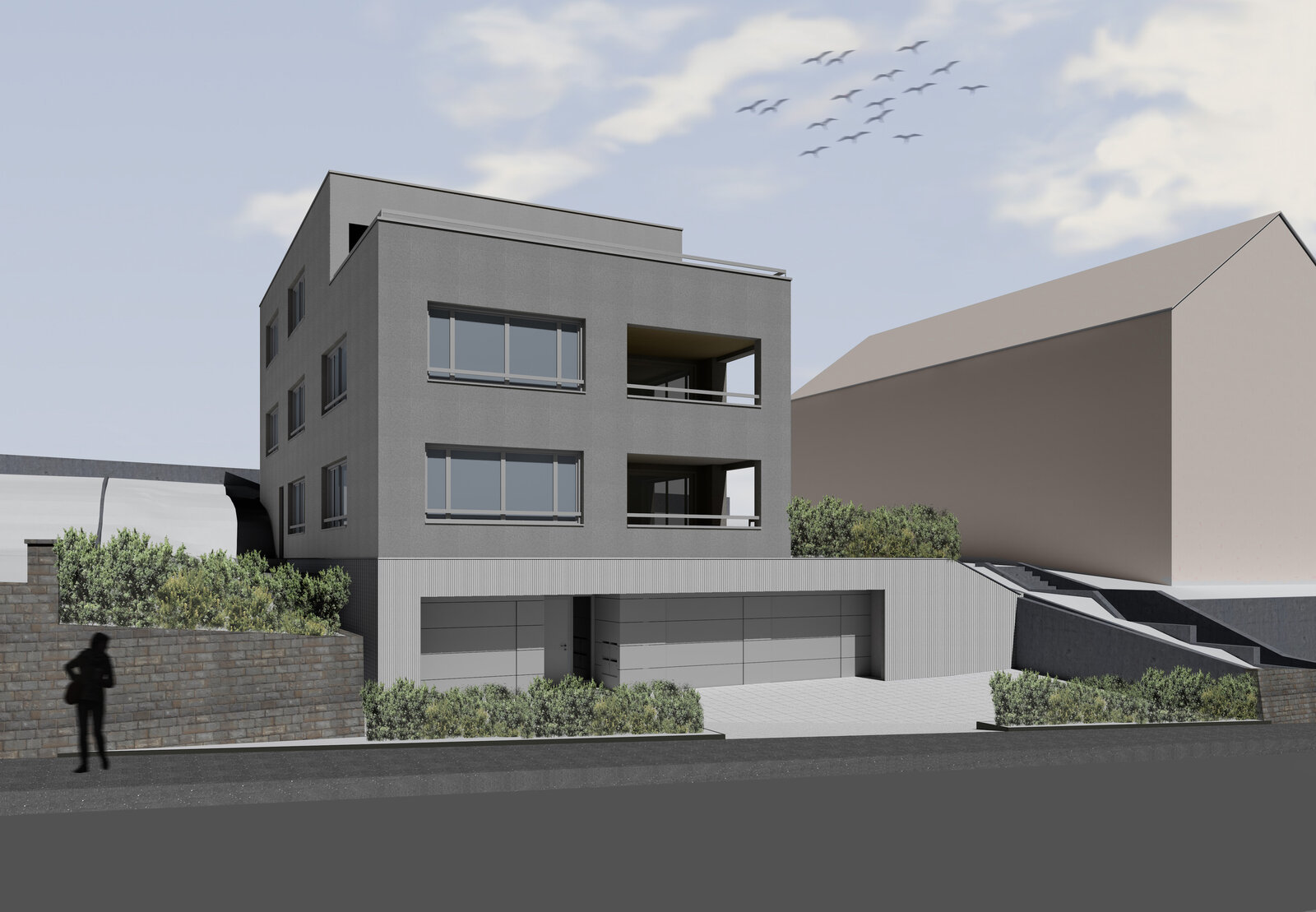 Mehrfamilienhaus Ägeristrasse, Visualisierung