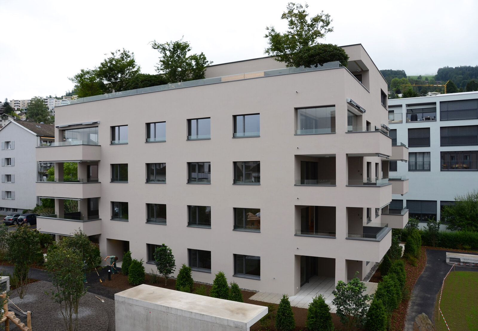 Überbauung Löberenpark, Ansicht von oben